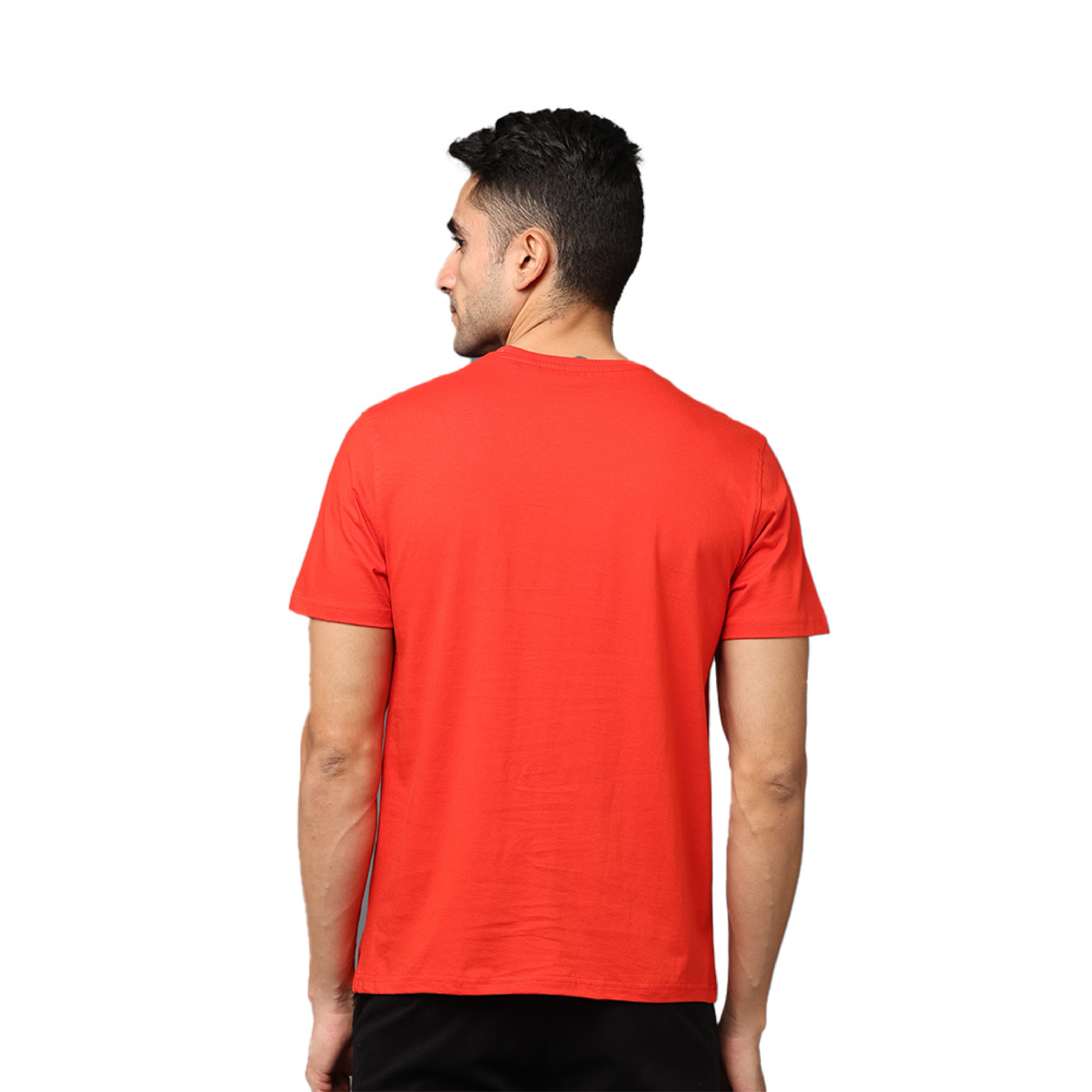 Men's Round Neck A1 T- Shirt - Red